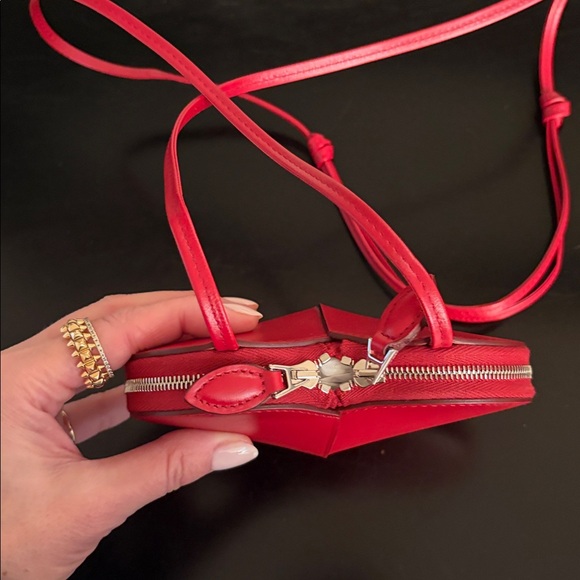 Alaia Le Coeur (Heart) Small Red Leather Calfskin Bag, RARE IN THIS COLOR & SIZE - Picture 11 of 17